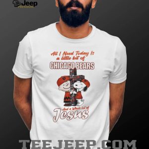 Chicago Football Fan Snoopy Jesus Christian T Shirt