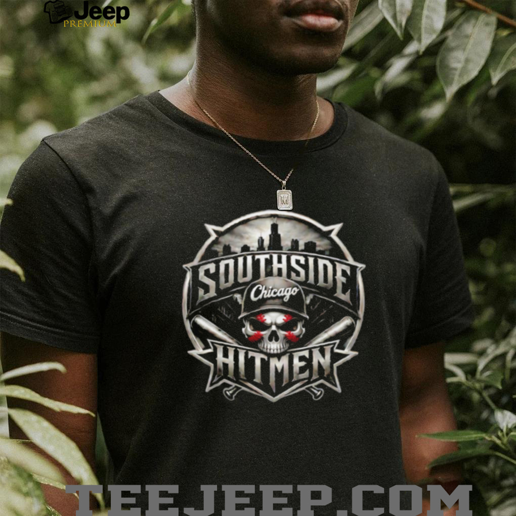 Chicago Southside Hitmen Skull Baseball Skyline Sports T Shirt Chicago Southside Hitmen Skull Baseball Skyline Sports T Shirt