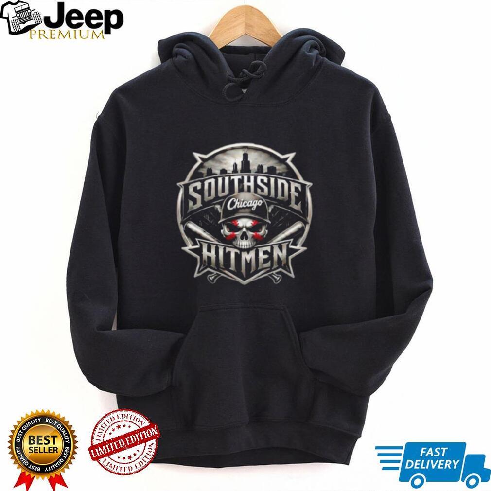 Chicago Southside Hitmen Skull Baseball Skyline Sports T Shirt Chicago Southside Hitmen Skull Baseball Skyline Sports T Shirt
