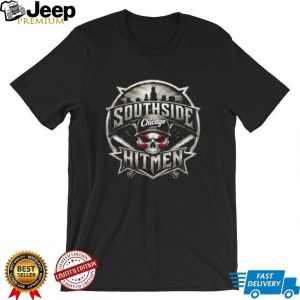 Chicago Southside Hitmen Skull Baseball Skyline Sports T Shirt
