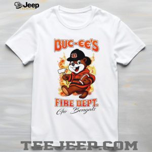 Cincinnati Bengals Buc ees Mascot Fire Department Football T Shirt