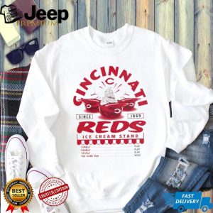 Cincinnati Reds Ice Cream Stand Vintage Style Baseball T Shirt Cincinnati Reds Ice Cream Stand Vintage Style Baseball T Shirt