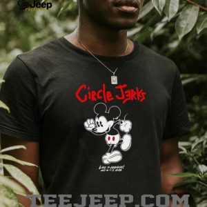 Circle Jerks Punk Rock Live In Anaheim Mickey Mouse Graphic T Shirt
