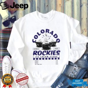 Colorado Rockies Ice Cream Stand Baseball Fan T Shirt Colorado Rockies Ice Cream Stand Baseball Fan T Shirt