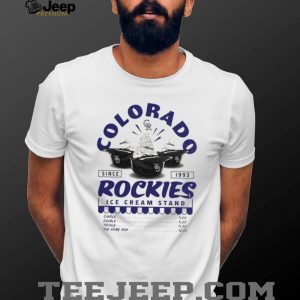 Colorado Rockies Ice Cream Stand Baseball Fan T Shirt