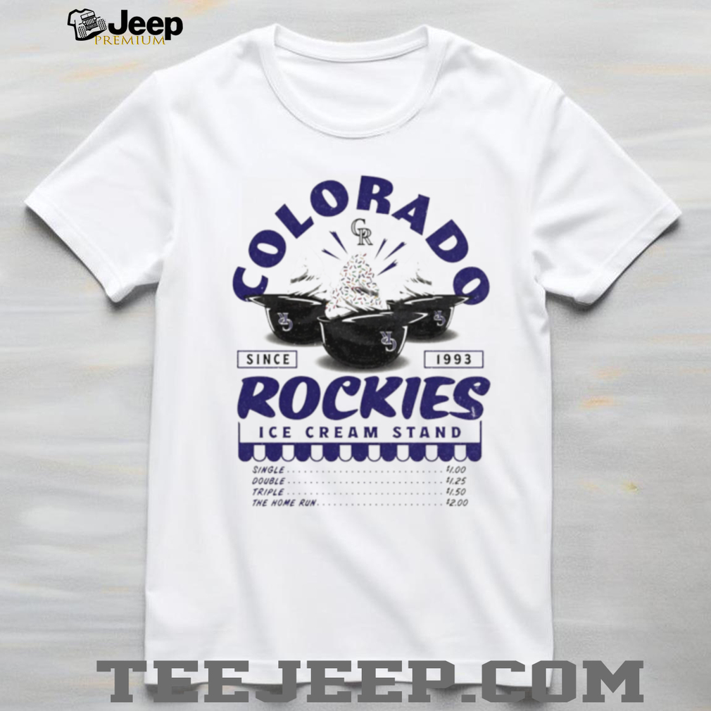 Colorado Rockies Ice Cream Stand Baseball Fan T Shirt Colorado Rockies Ice Cream Stand Baseball Fan T Shirt