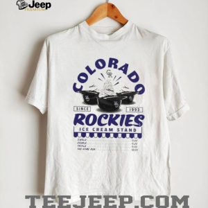 Colorado Rockies Ice Cream Stand Baseball Fan T Shirt