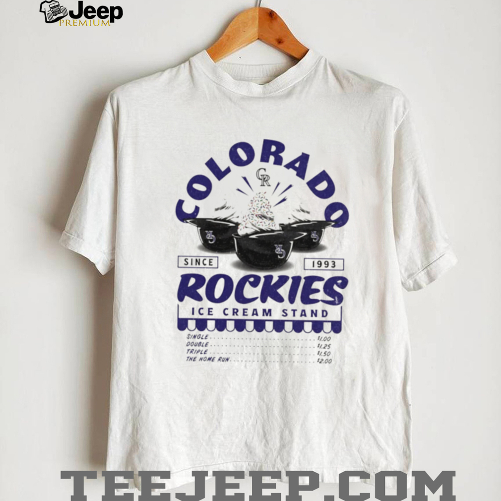 Colorado Rockies Ice Cream Stand Baseball Fan T Shirt Colorado Rockies Ice Cream Stand Baseball Fan T Shirt