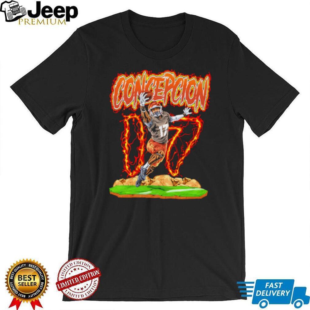 Concepcion 07 Football Player Flame Sports T Shirt Concepcion 07 Football Player Flame Sports T Shirt