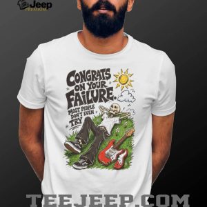 Congrats On Your Failure Skeleton Guitarist Indie T Shirt