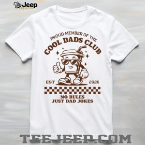 Cool Dads Club Coffee Cup Mascot Retro Dad Jokes T Shirt Cool Dads Club Coffee Cup Mascot Retro Dad Jokes T Shirt