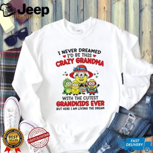 Crazy Grandma Cutest Grandkids Minions Living The Dream T Shirt