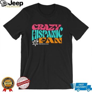 Crazy Hispanic Fan Retro Typography T Shirt