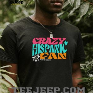 Crazy Hispanic Fan Retro Typography T Shirt