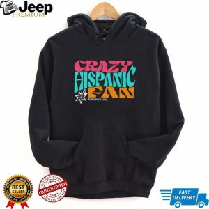 Crazy Hispanic Fan Retro Typography T Shirt