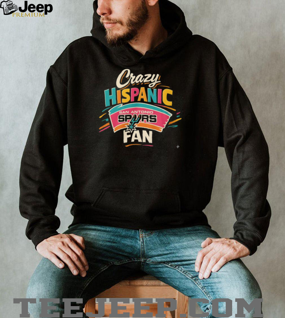 Crazy Hispanic San Antonio Spurs Fan Colorful Pink Teal Orange Basketball Team T Shirt Crazy Hispanic San Antonio Spurs Fan Colorful Pink Teal Orange Basketball Team T Shirt
