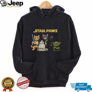 Cute Star Paws Cat Characters Sci Fi Movie Kitten Parody T Shirt