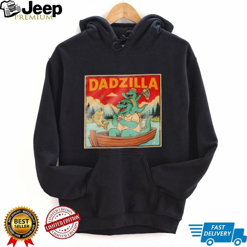 Dadzilla Fishing Dinosaur Father and Son T Shirt Dadzilla Fishing Dinosaur Father and Son T Shirt