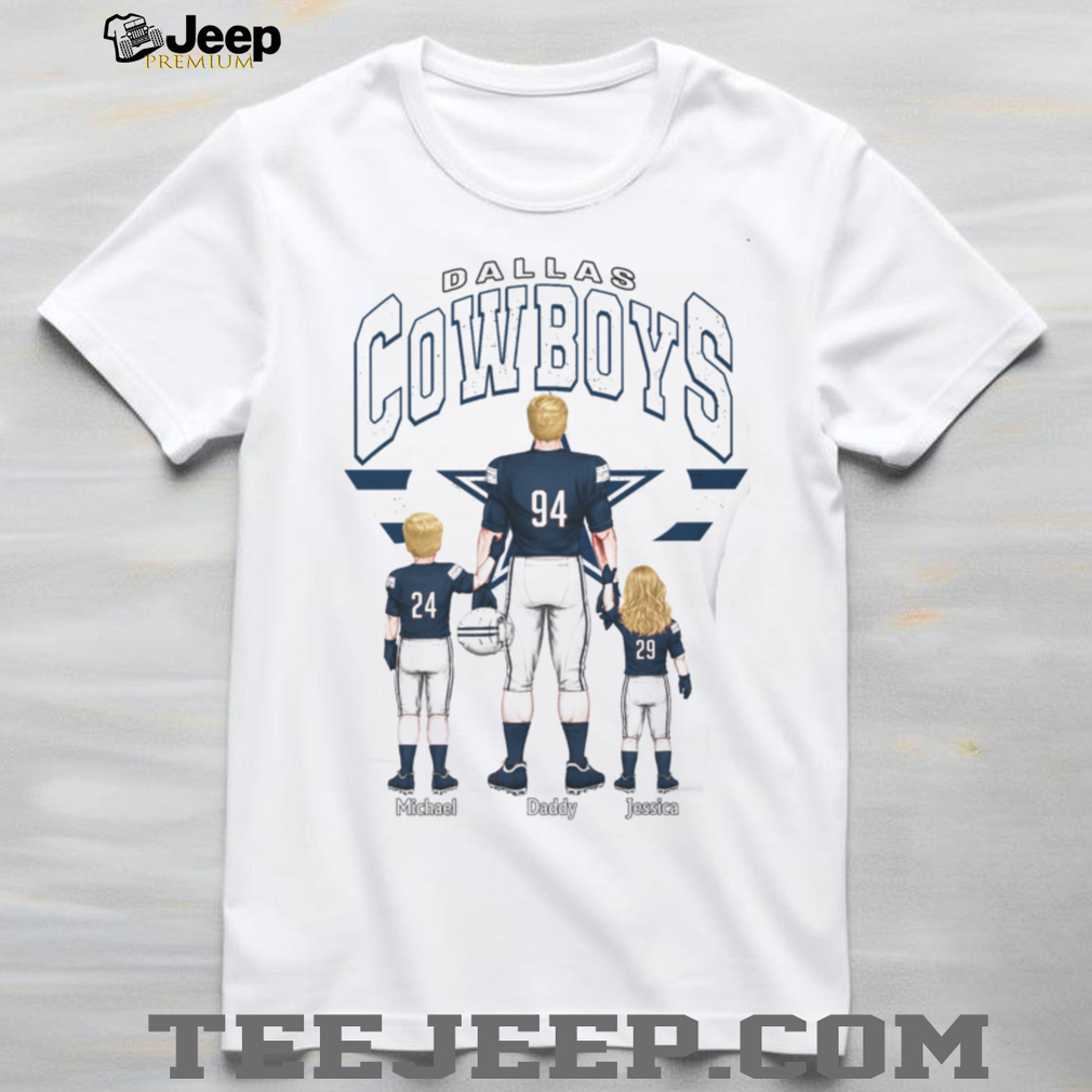 Dallas Cowboys Best Dad Ever Custom Name And Number Family T Shirt Dallas Cowboys Best Dad Ever Custom Name And Number Family T Shirt