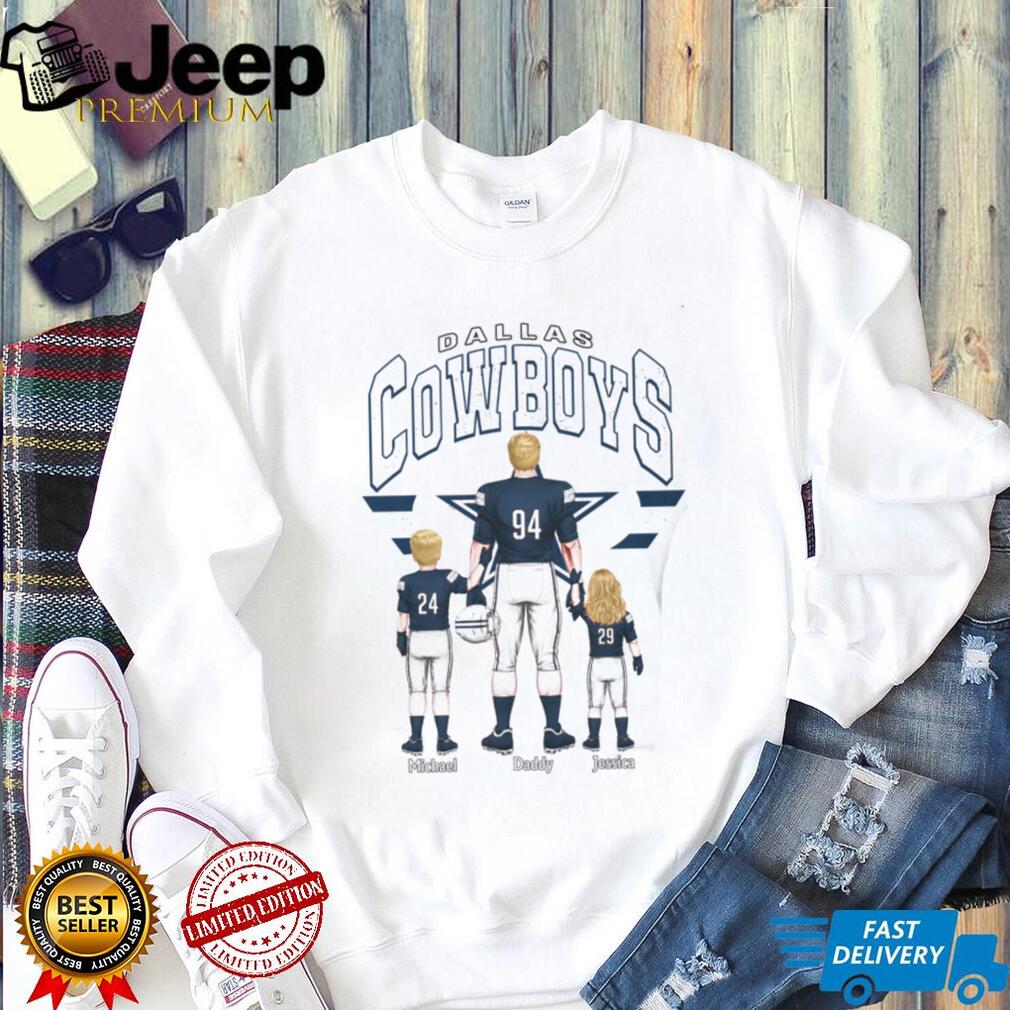 Dallas Cowboys Best Dad Ever Custom Name And Number Family T Shirt Dallas Cowboys Best Dad Ever Custom Name And Number Family T Shirt