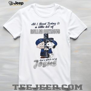 Dallas Football Fan Snoopy Jesus Christian T Shirt
