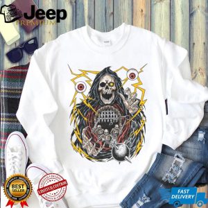 Dark Fantasy Grim Reaper Skeleton Dungeon Master Graphic T Shirt