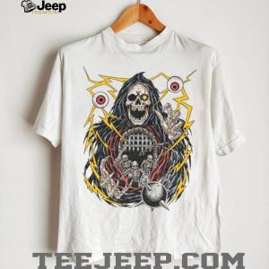 Dark Fantasy Grim Reaper Skeleton Dungeon Master Graphic T Shirt