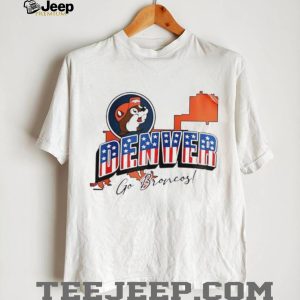 Denver Football Mascot State Map Graphic T Shirt
