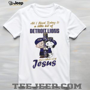 Detroit Football Fan Snoopy Jesus Christian T Shirt