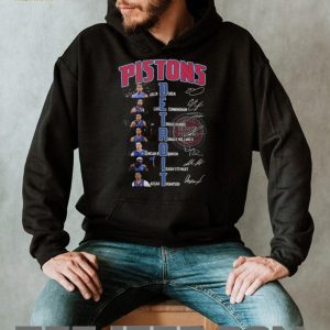 Detroit Pistons NBA Basketball Team Duren Cunningham Harris Robinson Players Signatures T Shirt