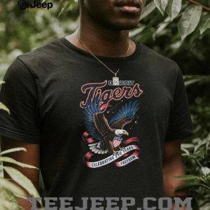 Detroit Tigers Bald Eagle Celebrating Two Hundred Fifty Years Of Freedom Sports T Shirt