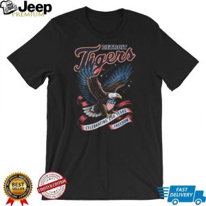 Detroit Tigers Bald Eagle Celebrating Two Hundred Fifty Years Of Freedom Sports T Shirt