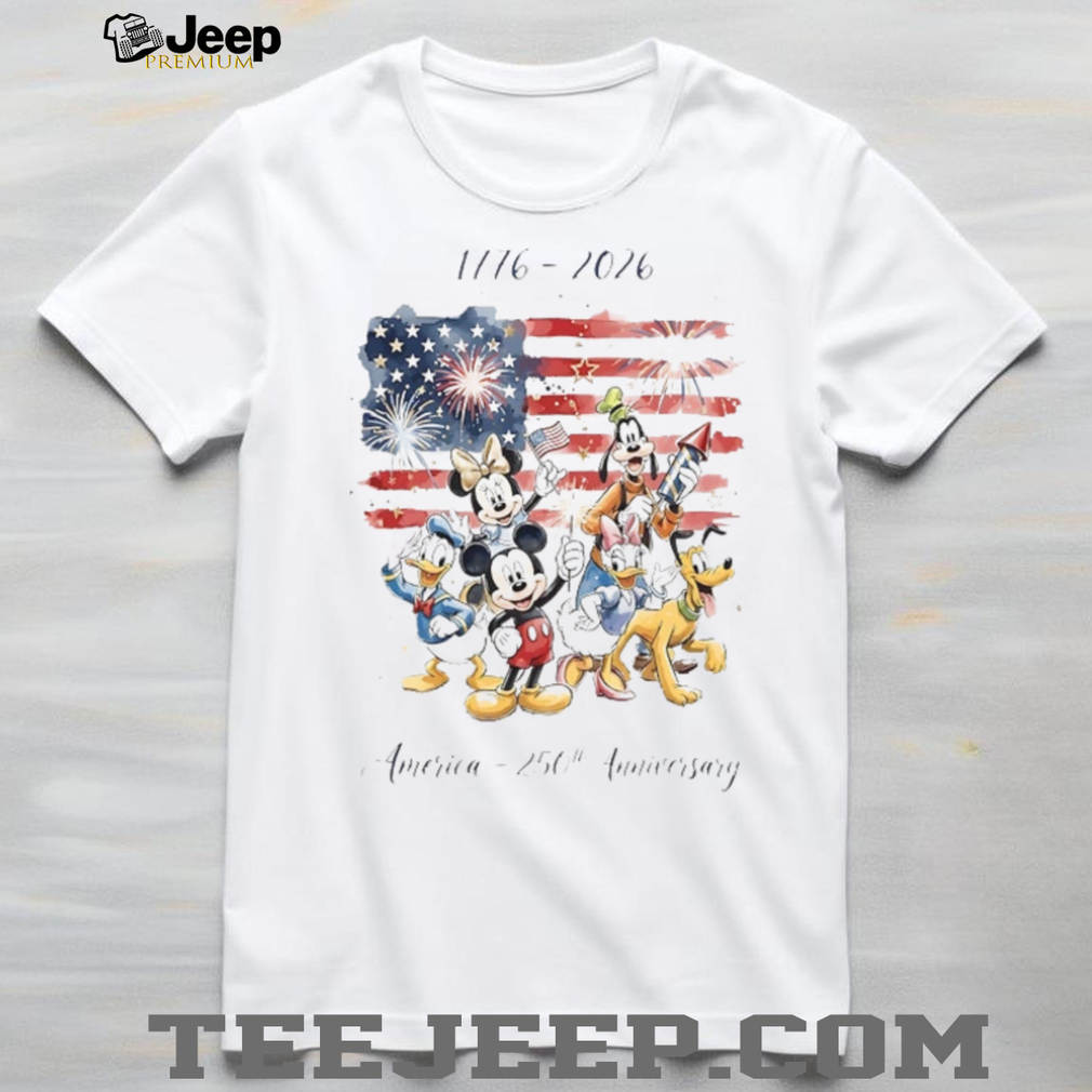 Disney Mickey Mouse And Friends US Flag America 250th Anniversary T Shirt Disney Mickey Mouse And Friends US Flag America 250th Anniversary T Shirt