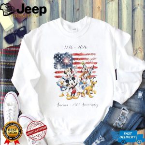 Disney Mickey Mouse And Friends US Flag America 250th Anniversary T Shirt