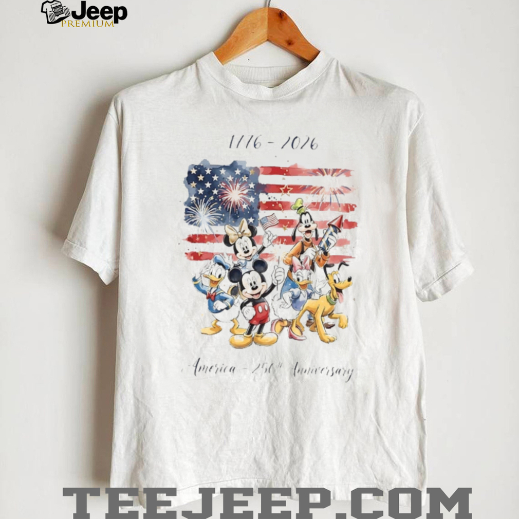 Disney Mickey Mouse And Friends US Flag America 250th Anniversary T Shirt Disney Mickey Mouse And Friends US Flag America 250th Anniversary T Shirt