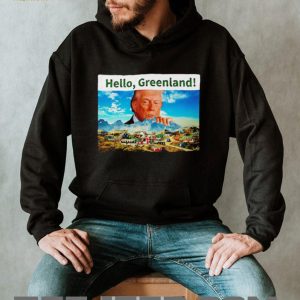 Donald Trump Hello Greenland Vintage Graphic Style T Shirt