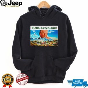 Donald Trump Hello Greenland Vintage Graphic Style T Shirt