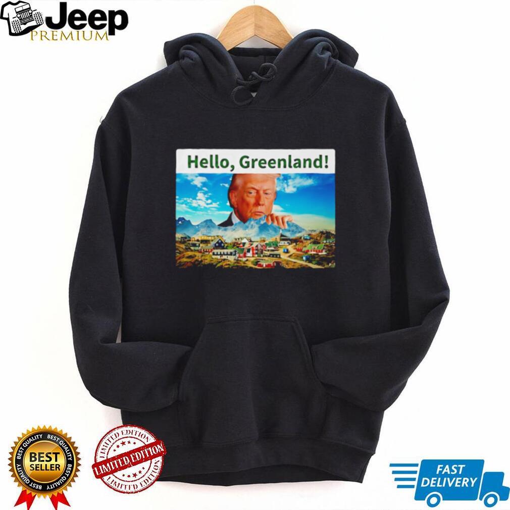 Donald Trump Hello Greenland Vintage Graphic Style T Shirt Donald Trump Hello Greenland Vintage Graphic Style T Shirt