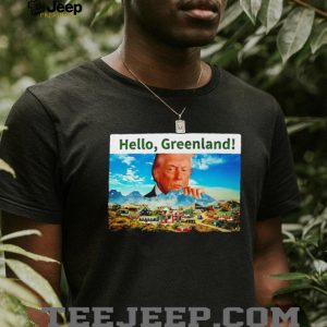 Donald Trump Hello Greenland Vintage Graphic Style T Shirt