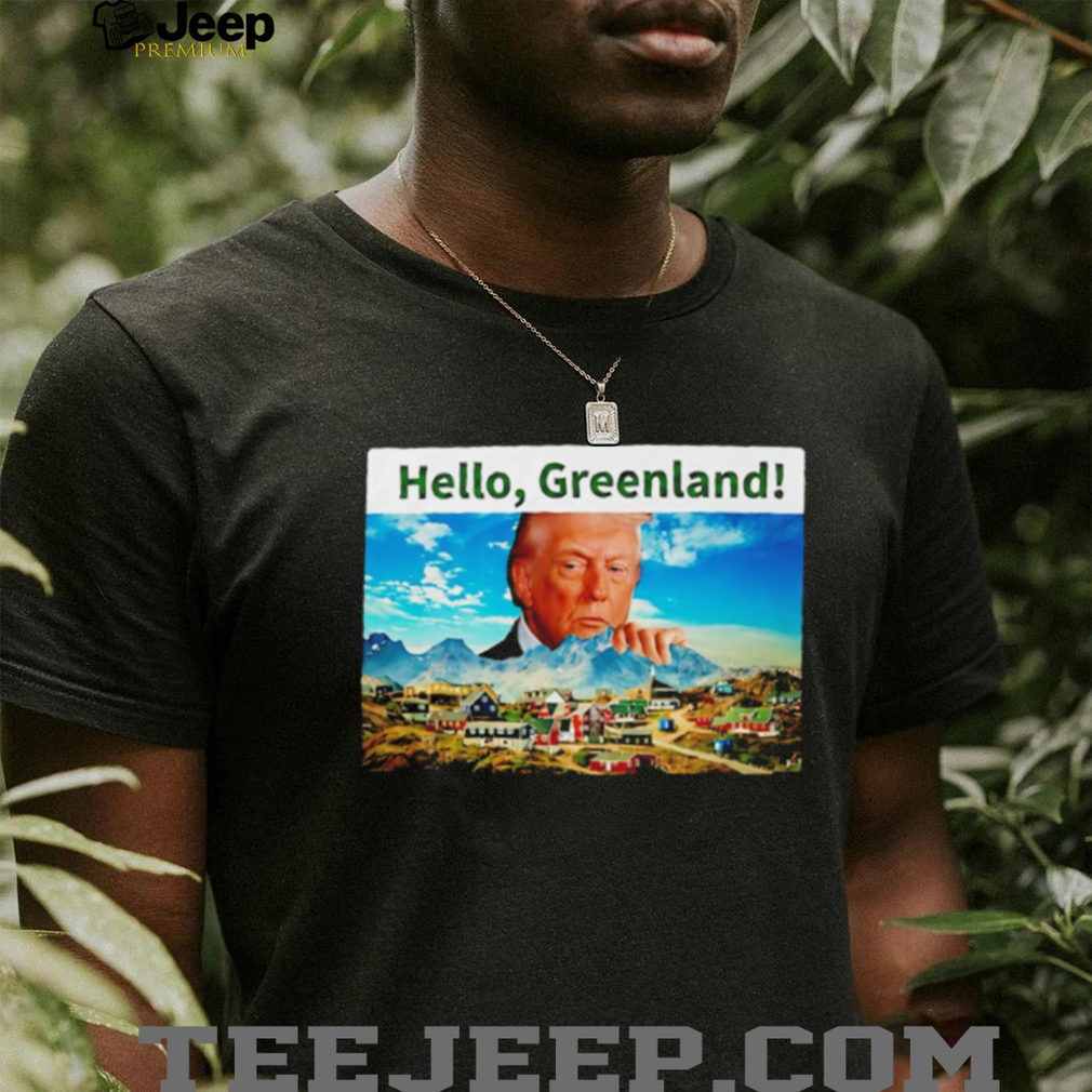 Donald Trump Hello Greenland Vintage Graphic Style T Shirt Donald Trump Hello Greenland Vintage Graphic Style T Shirt