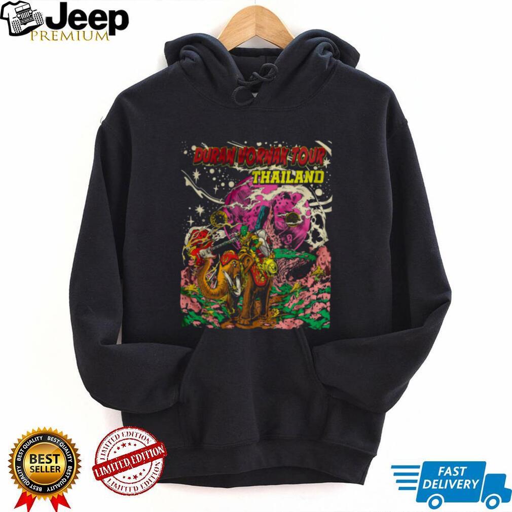 Duran Vornak Tour Thailand Elephant Alien Art Graphic T Shirt Duran Vornak Tour Thailand Elephant Alien Art Graphic T Shirt