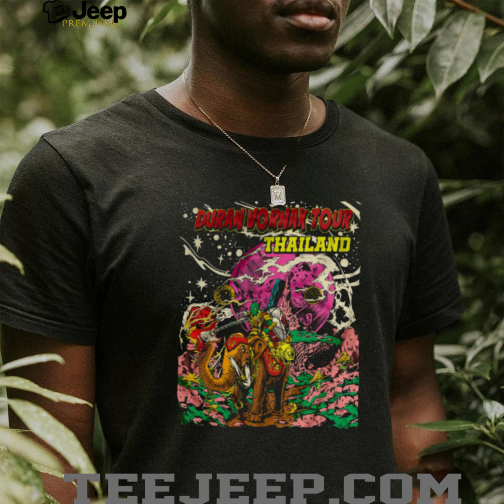 Duran Vornak Tour Thailand Elephant Alien Art Graphic T Shirt Duran Vornak Tour Thailand Elephant Alien Art Graphic T Shirt