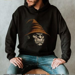 Fantasy Orc Orange Wizard Hat Magic RPG Gamer Halloween T Shirt