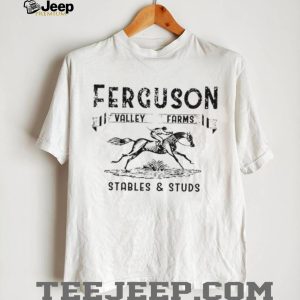 Ferguson Valley Farms Horse Racing Stables Vintage T Shirt