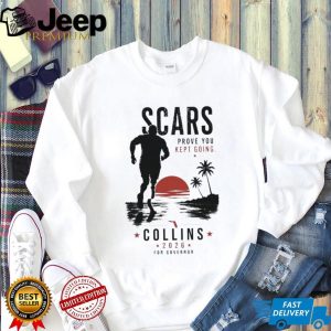 Florida Governor Collins 2026 Scars Keep Going Runner T Shirt