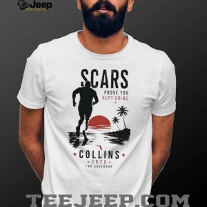 Florida Governor Collins 2026 Scars Keep Going Runner T Shirt