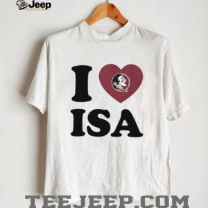 Florida State Seminoles Fan I Love Isa Heart Logo T Shirt