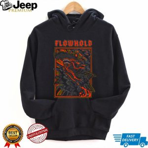 Flowhold Hammerhead Shark Ocean Wave Graphic Streetwear T Shirt
