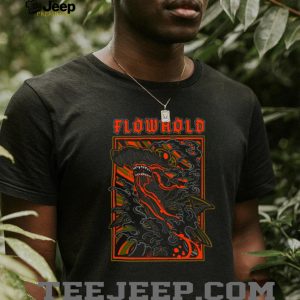 Flowhold Hammerhead Shark Ocean Wave Graphic Streetwear T Shirt
