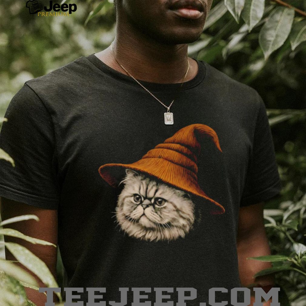 Fluffy Persian Cat Wizard Hat Magic Halloween Costume T Shirt Fluffy Persian Cat Wizard Hat Magic Halloween Costume T Shirt